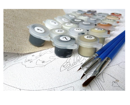 Lavender Flower DIY Painting Kit - No Frame, Multiple Sizes