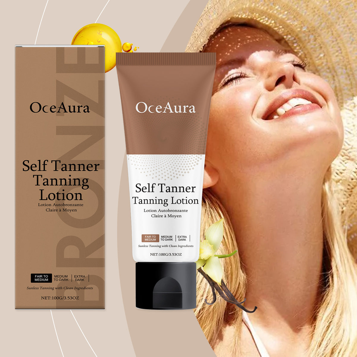 Moisturizing Sunless Tanning Cream 100g