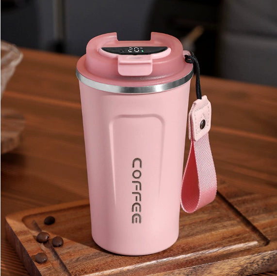 Insulated Stainless Steel Cup with Digital Temperature Display 510ml