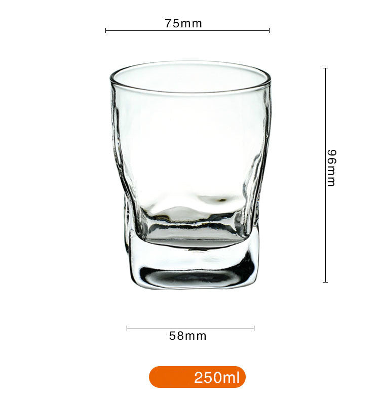 Heat-Resistant Lead-Free Crystal Whiskey Glass Set - Multiple Quantities