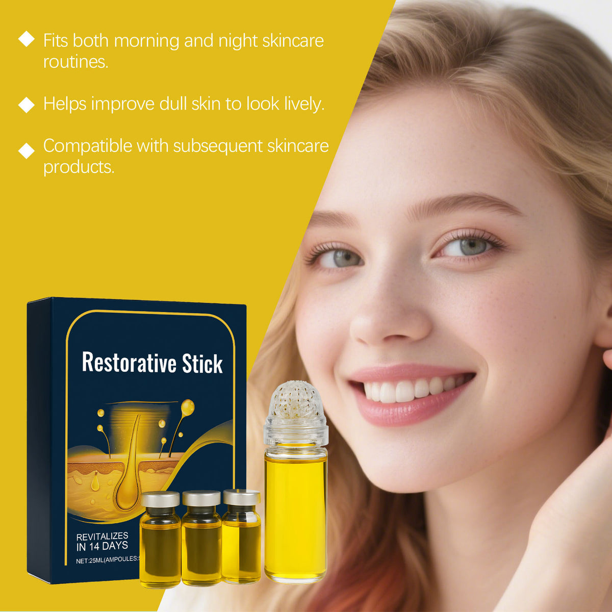 Skin Care Kit with Repair Serums and Rollers - Hydrating Facial Set