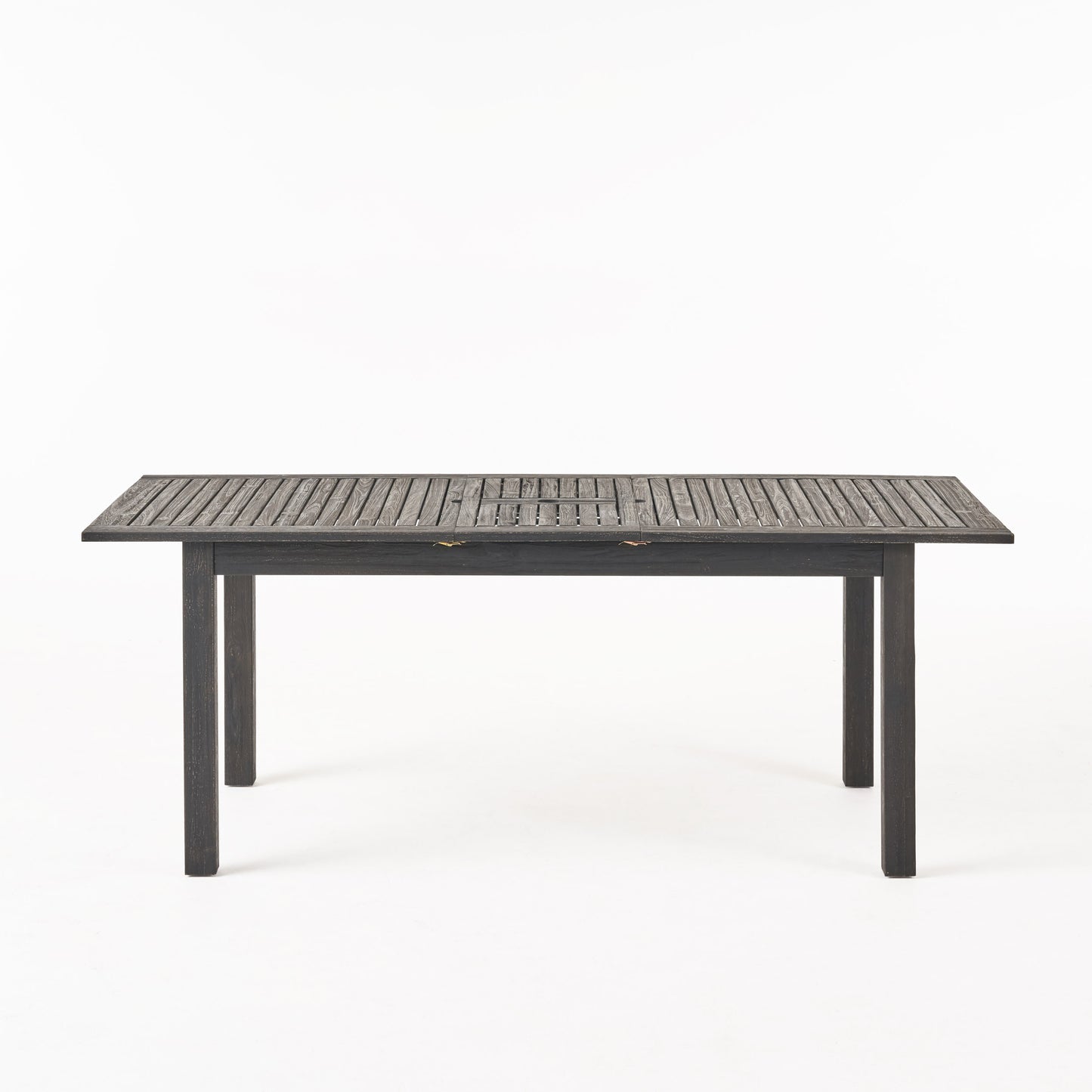 Expandable Outdoor Acacia Wood Dining Table - Dark Grey