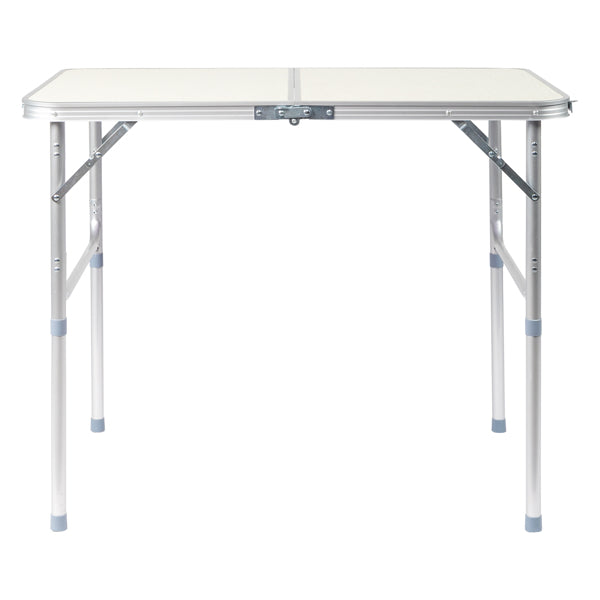 Home Use Aluminum Alloy Folding Table 90x60x70cm - White, Portable & Space-Saving