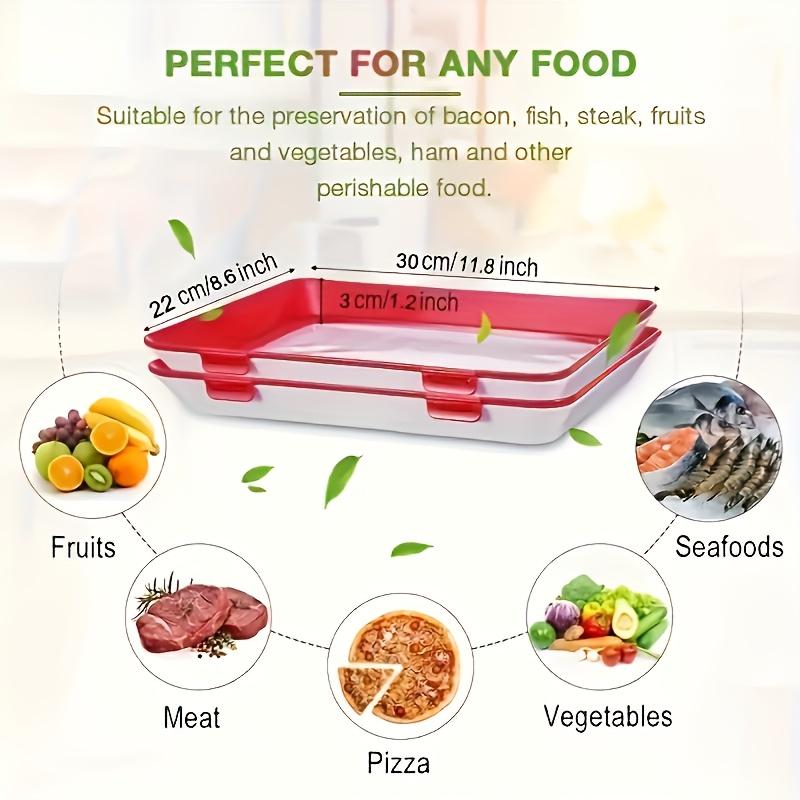 Disposable Red Plastic Food Tray Thickened Rectangular Serving