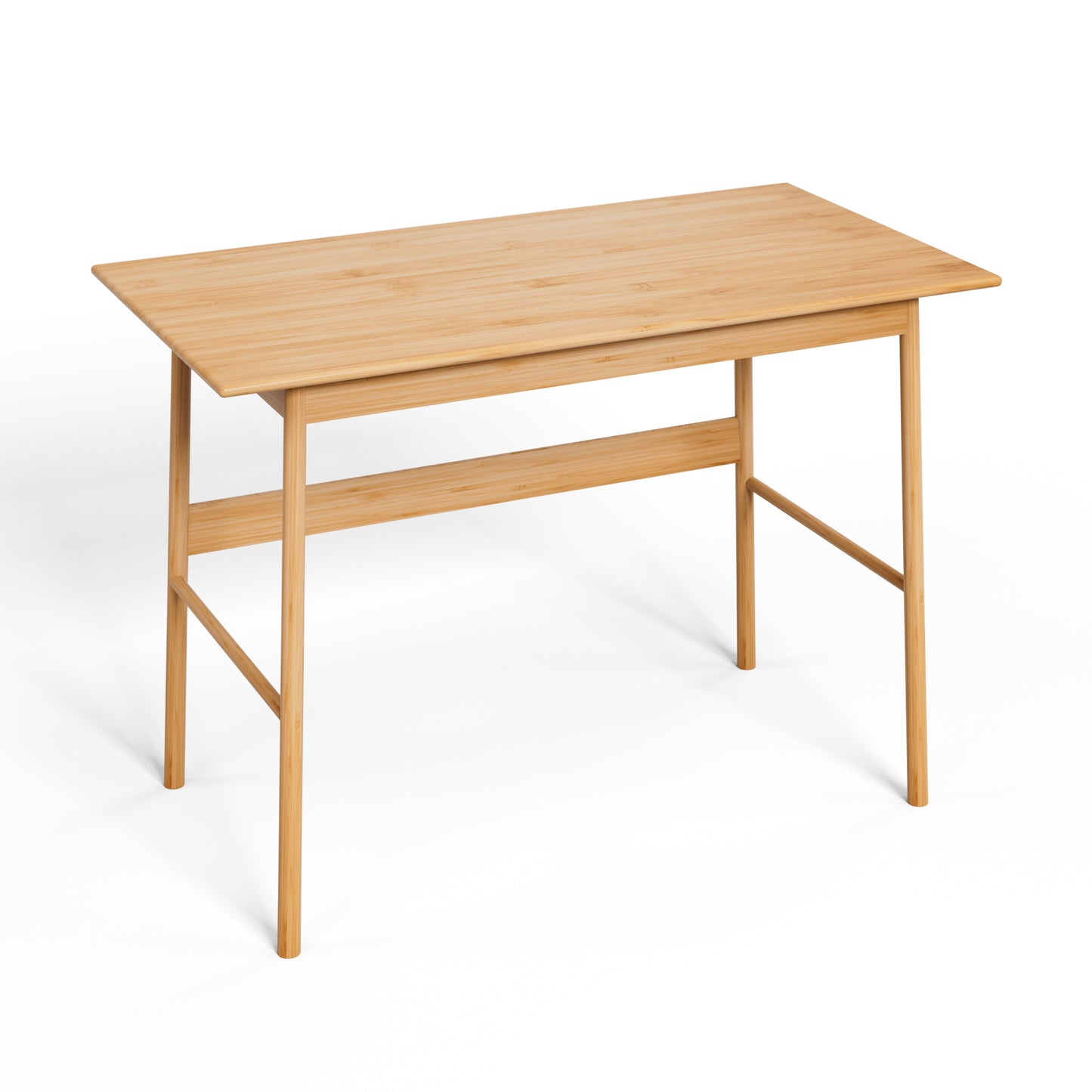Bamboo Computer Desk - Modern Writing Desk for Home Office