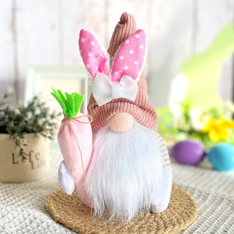 Easter Faceless Doll Gift Set Small Decor for Holiday Celebrations
