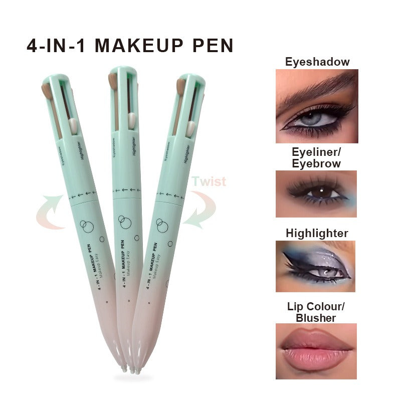 4-in-1 Multifunctional Makeup Pen - Eyeliner, Lip Liner, Brow & Highlighter