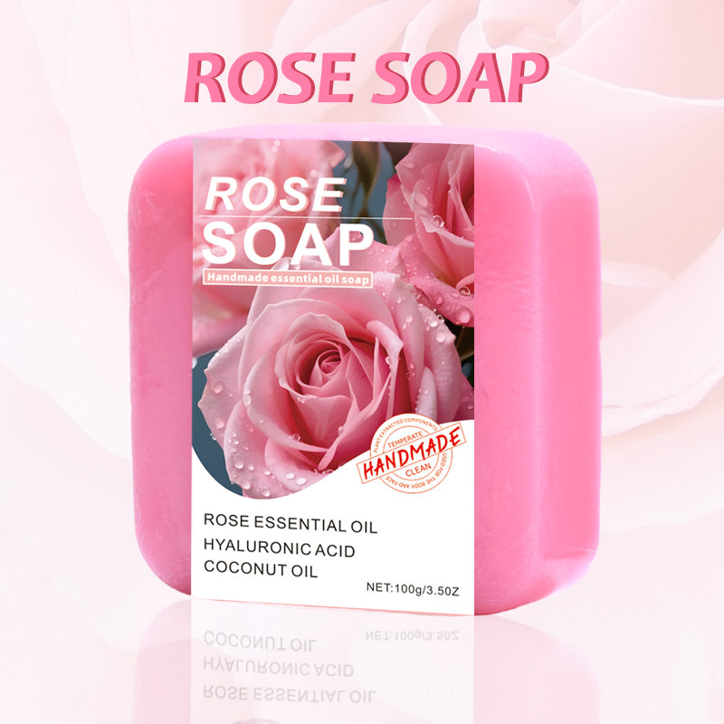 Rose Essential Oil Soap 100g Natural Body Care for Sensitive Skin
