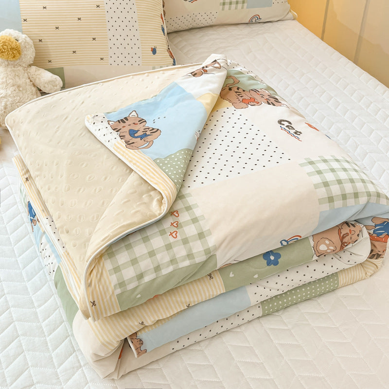 Summer Dormitory Single Cool Feeling Quilt - Multiple Sizes & Patterns