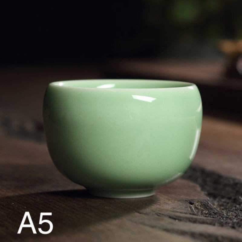 Ceramic Tea Cup Set with Ge Kiln Glaze - Kung Fu Tea Ceremony Accessories
