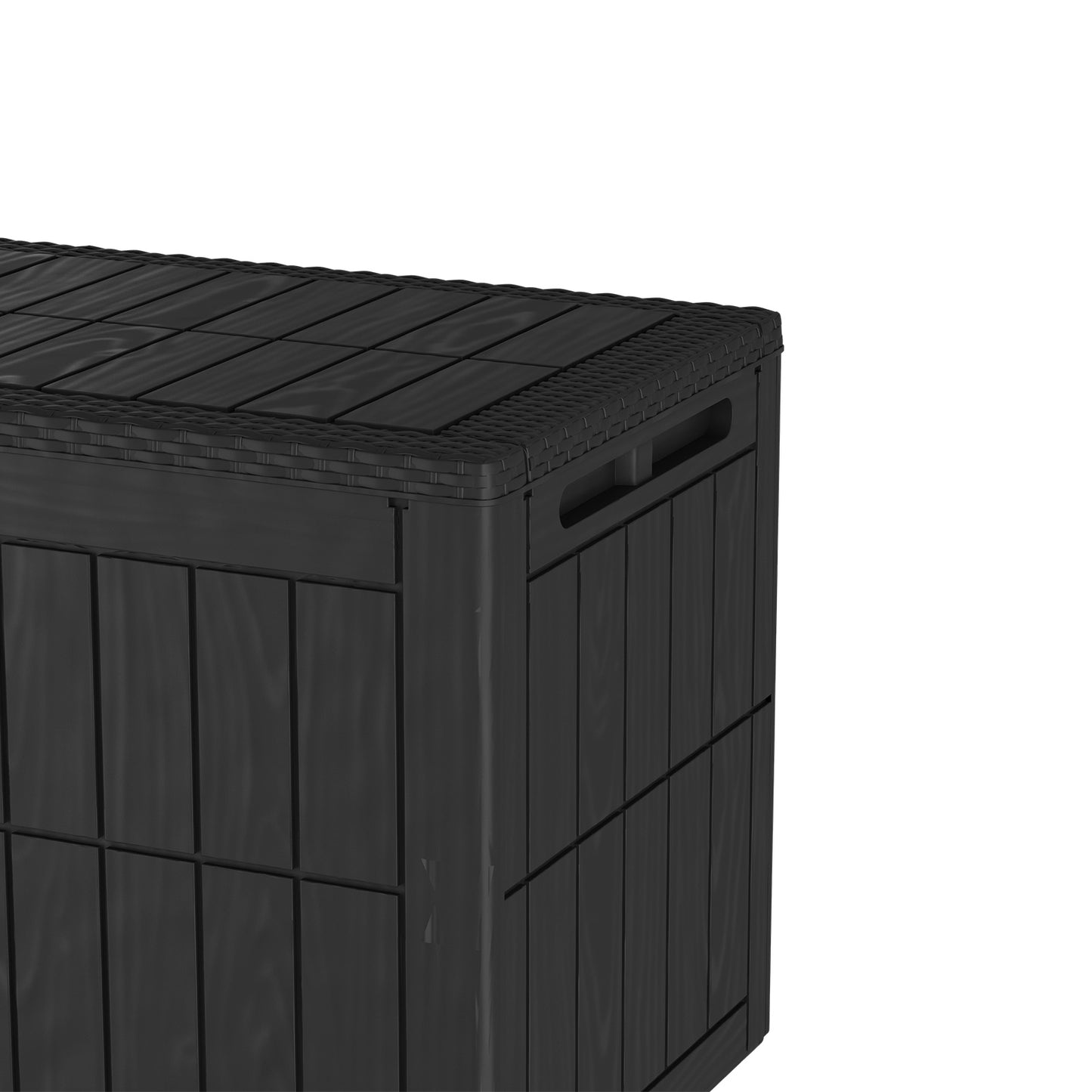 1 0 Gallon Outdoor Storage Box Water Proof Resin Deck Lockable Bin