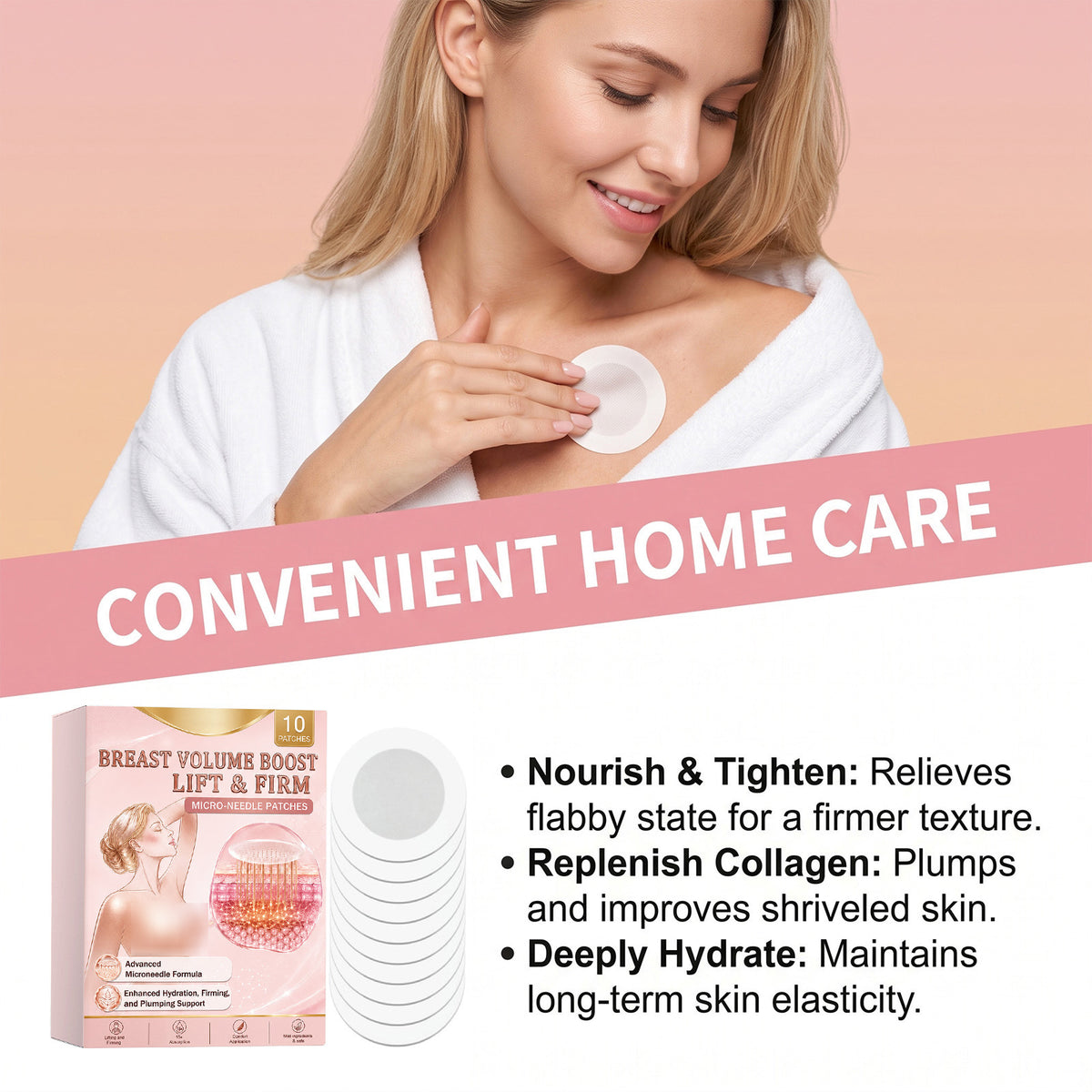 Microneedle Face Patch for Anti-Aging Skin Care - 10 Patches