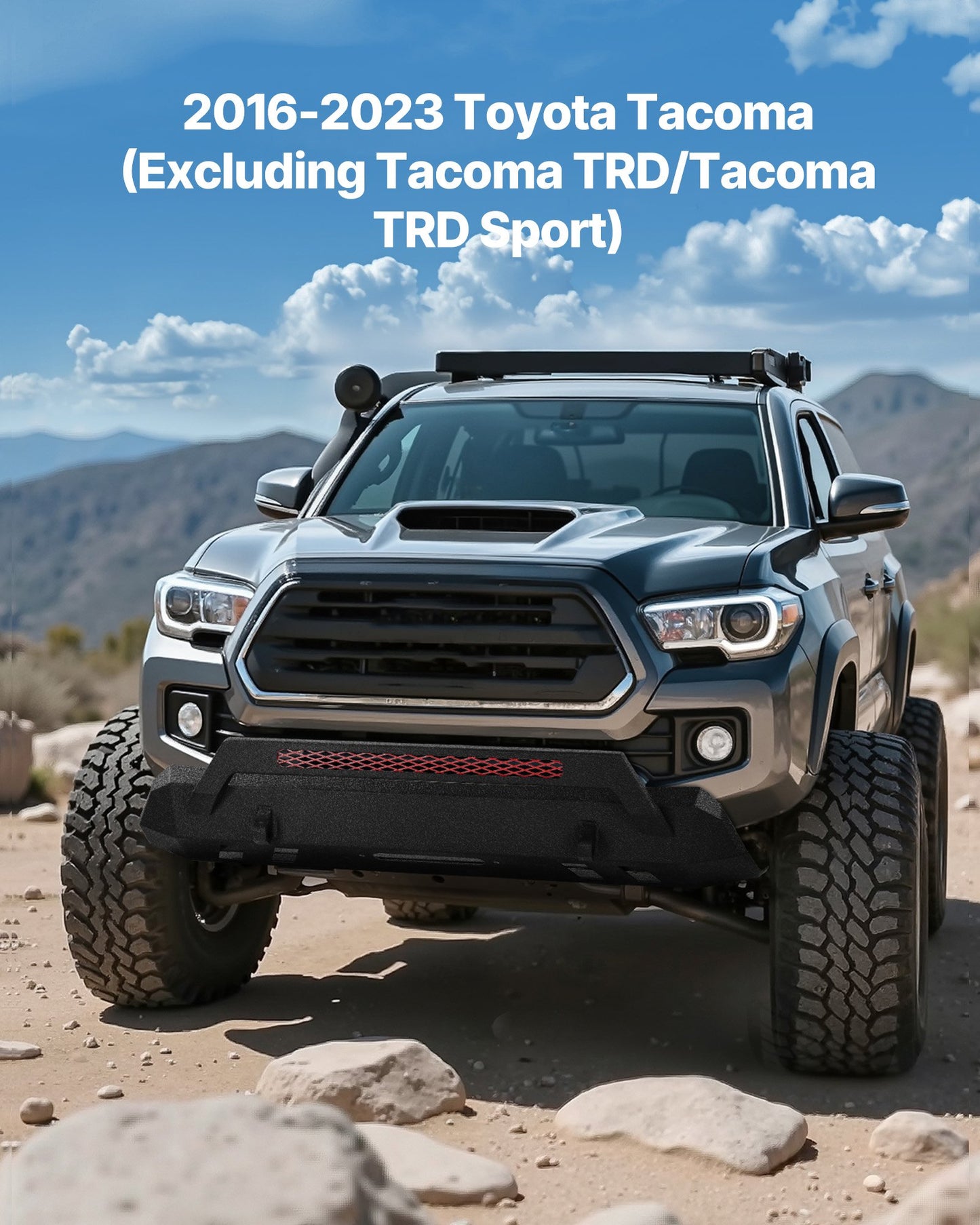 Front Bumper for 2016-2023 Toyota Tacoma Custom Fit Off-Road Protection