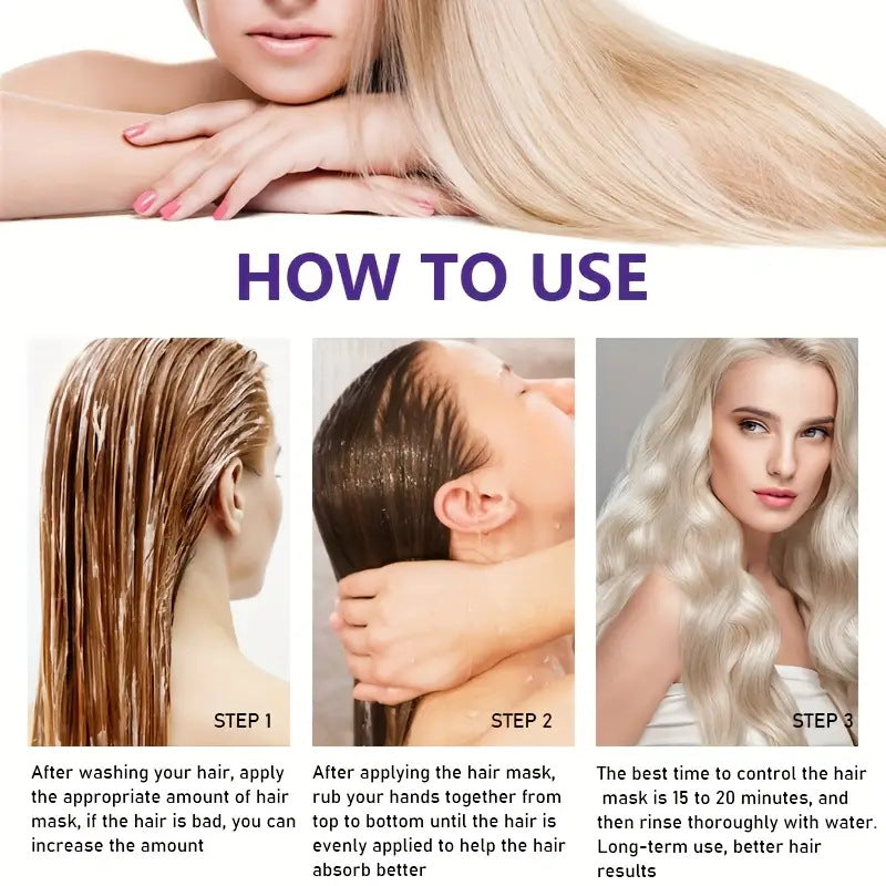 Portable Home Purple Deep Cleansing Soft Hair Mask