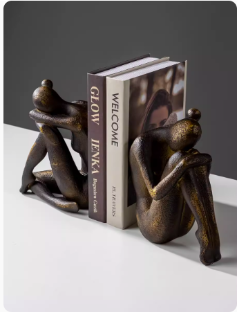 European Style Nostalgic Girl Calligraphy Decorative Figurine for Home & Garden