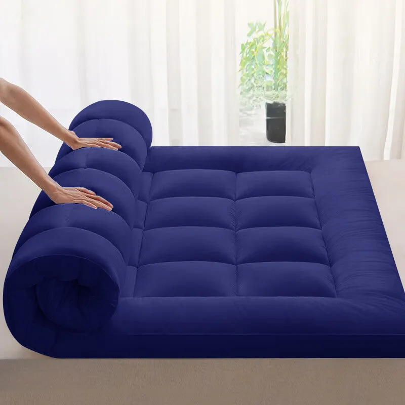 Queen Mattress Topper Pad - Gray Bedding Accessory
