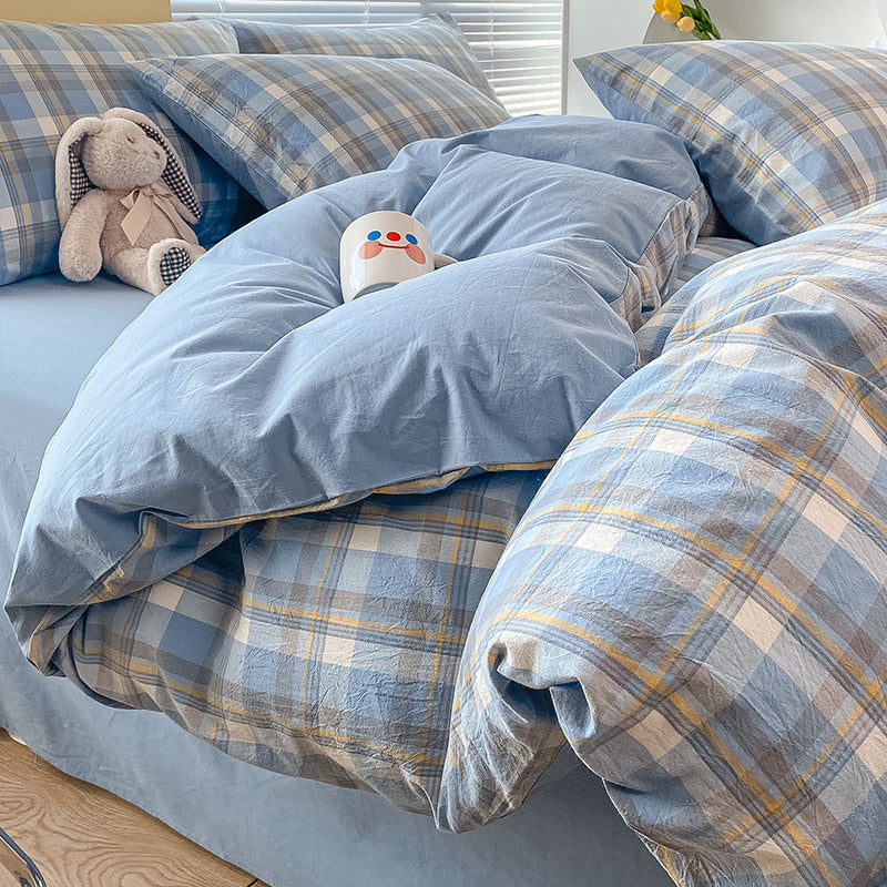 Pure Cotton Four-Piece Quilt Cover Set - Multiple Sizes & Patterns
