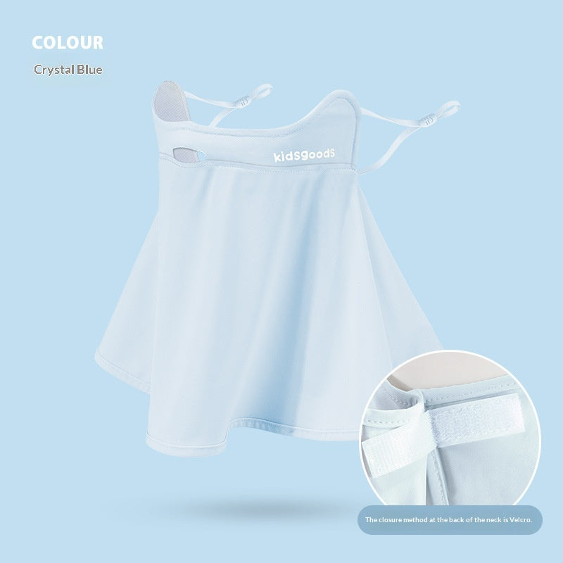 Kids Ice Silk UV Protection Face Mask