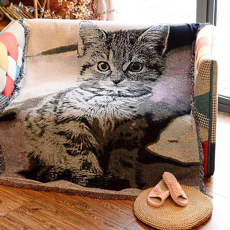 Cotton Woven Anti-Scratch Background Fabric for Sofa and Home Decor