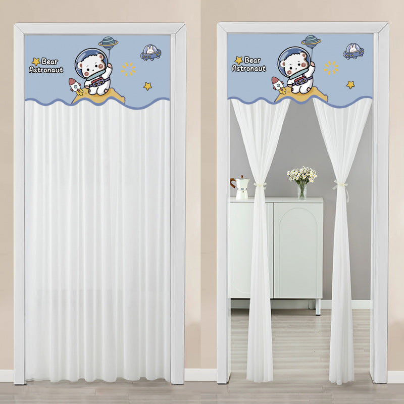 Blackout Curtain with Double-Layer Magic Tape for Home & Bedroom