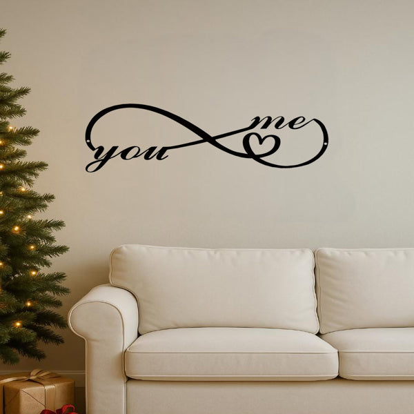 Custom Gothic Iron Wall Art - Dark Romance Sign for Couples
