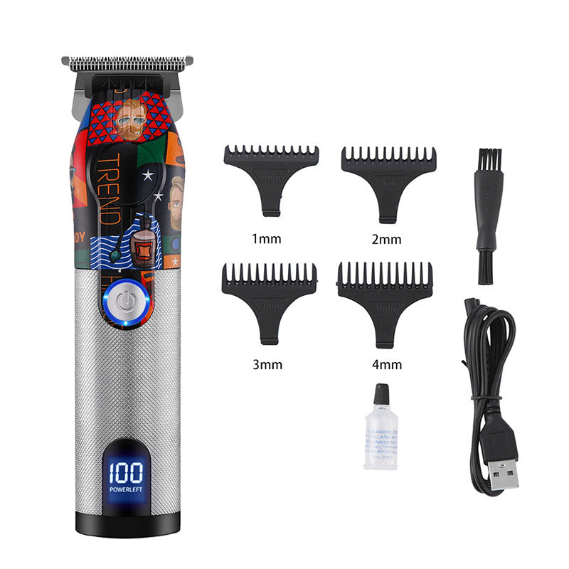 Rechargeable LCD Hair Clipper with Digital Display