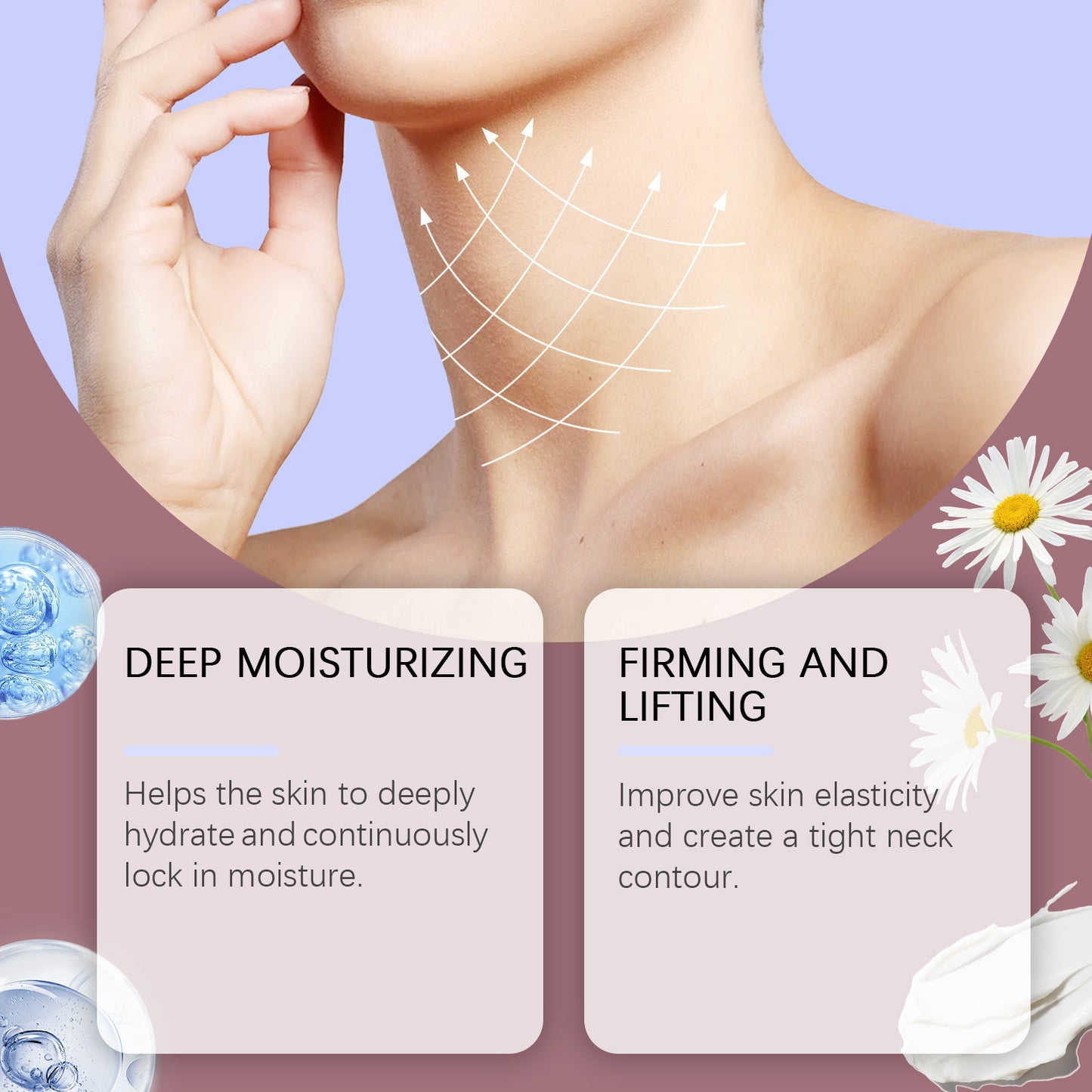 Firming Neck Cream - Moisturizing Anti-Aging Skin Care for Neck Contour