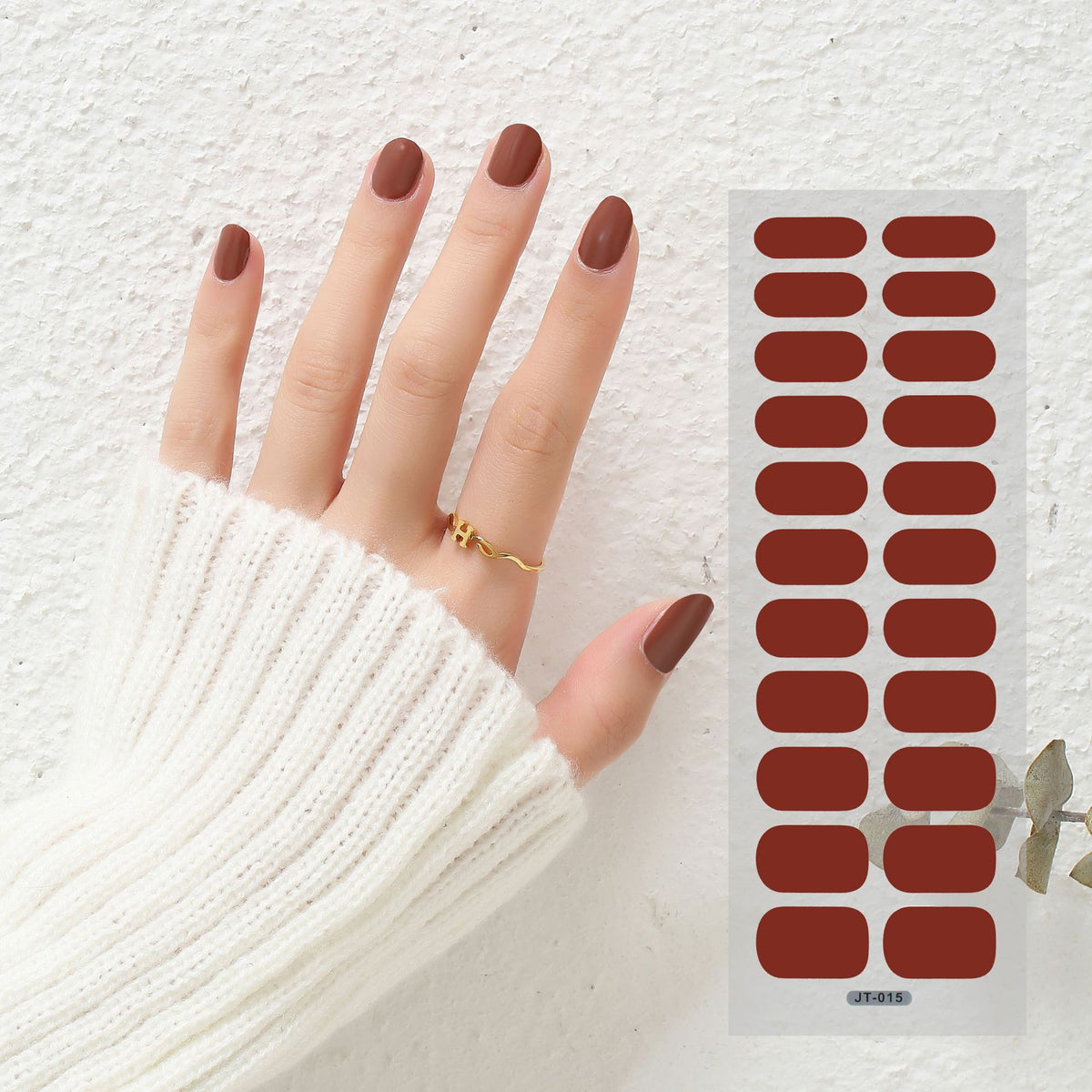 Semi-Curing Nail Art Stickers with Phototherapy Gel for Nail Art Kits