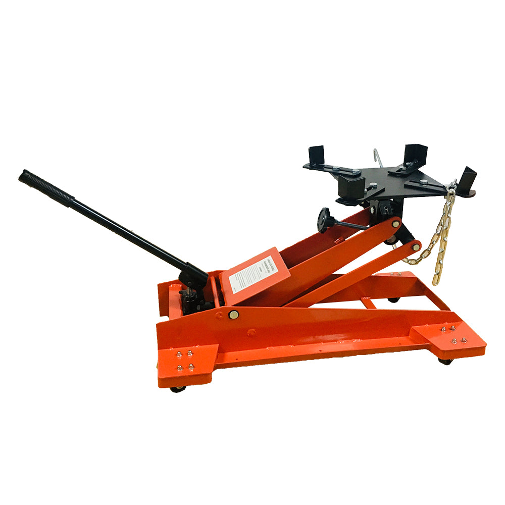 Hydraulic Transmission Jack 0.5 Ton Low Profile Steel Heavy Duty Tool - Red