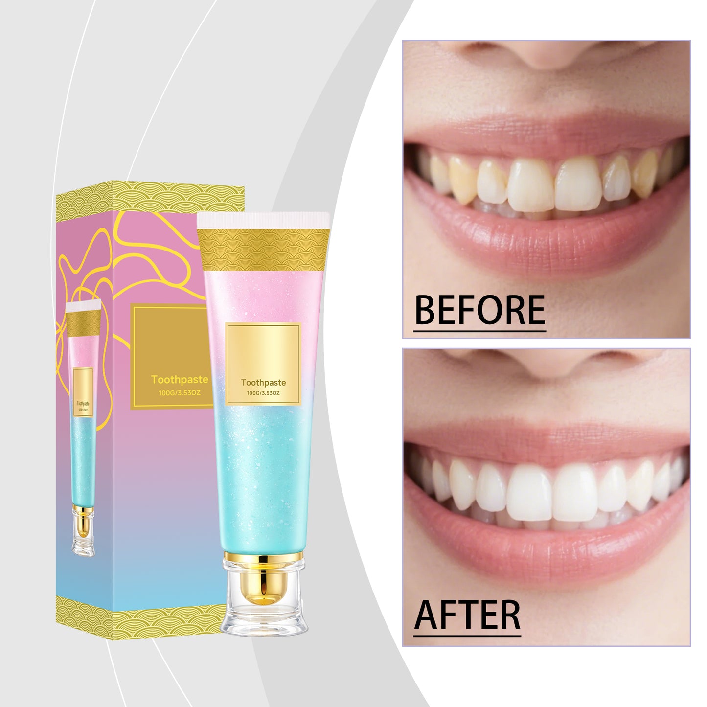 Niacinamide Whitening Toothpaste for Bright Teeth & Fresh Breath - 100g