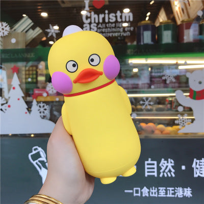 Cute Cartoon Duck Glass Cup - Water Mug for Kids & Adults, 300ML High Borosilicate
