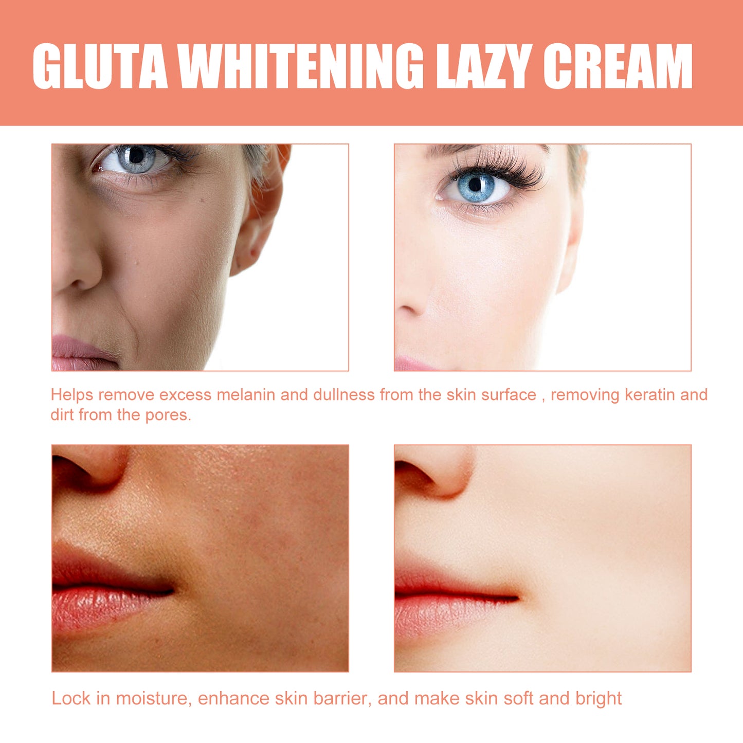 Brightening Facial Cream with Niacinamide & Glutathione - Multiple Sizes