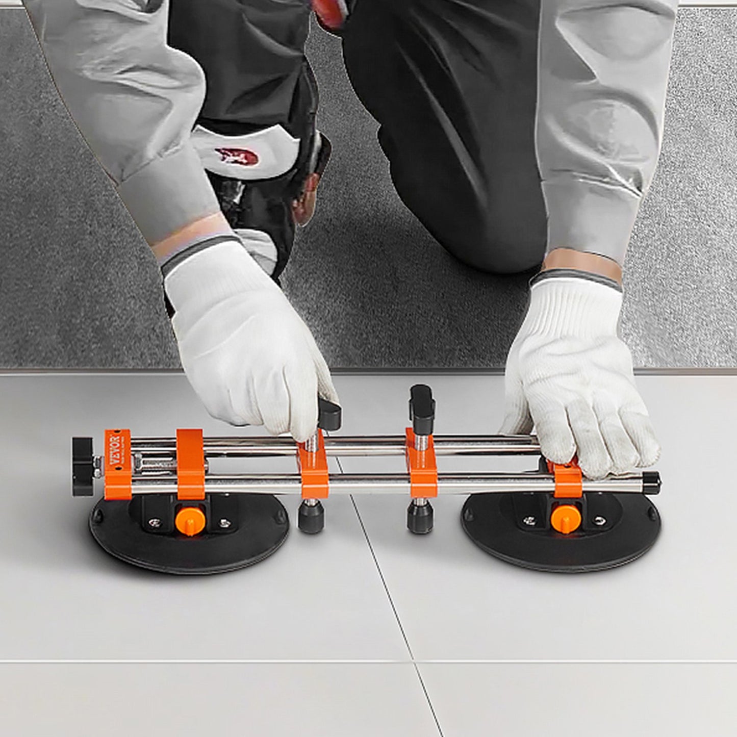 Seamless Seam Setter with 6-Inch Suction Cup for Tile & Marble Installation
