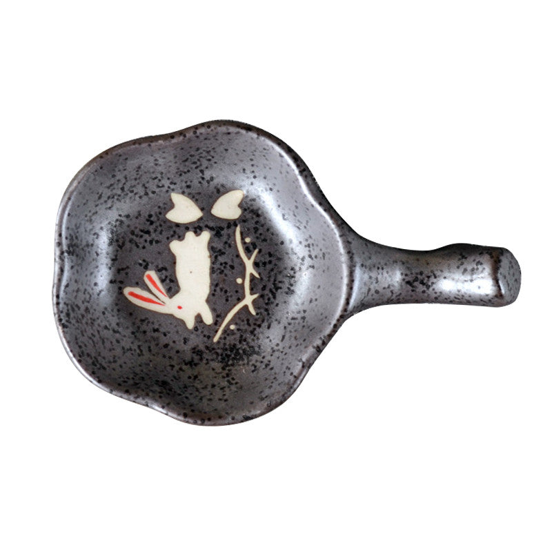 Japanese Chopstick Holder Saucer - Ceramic Tableware for Kitchen & Dining