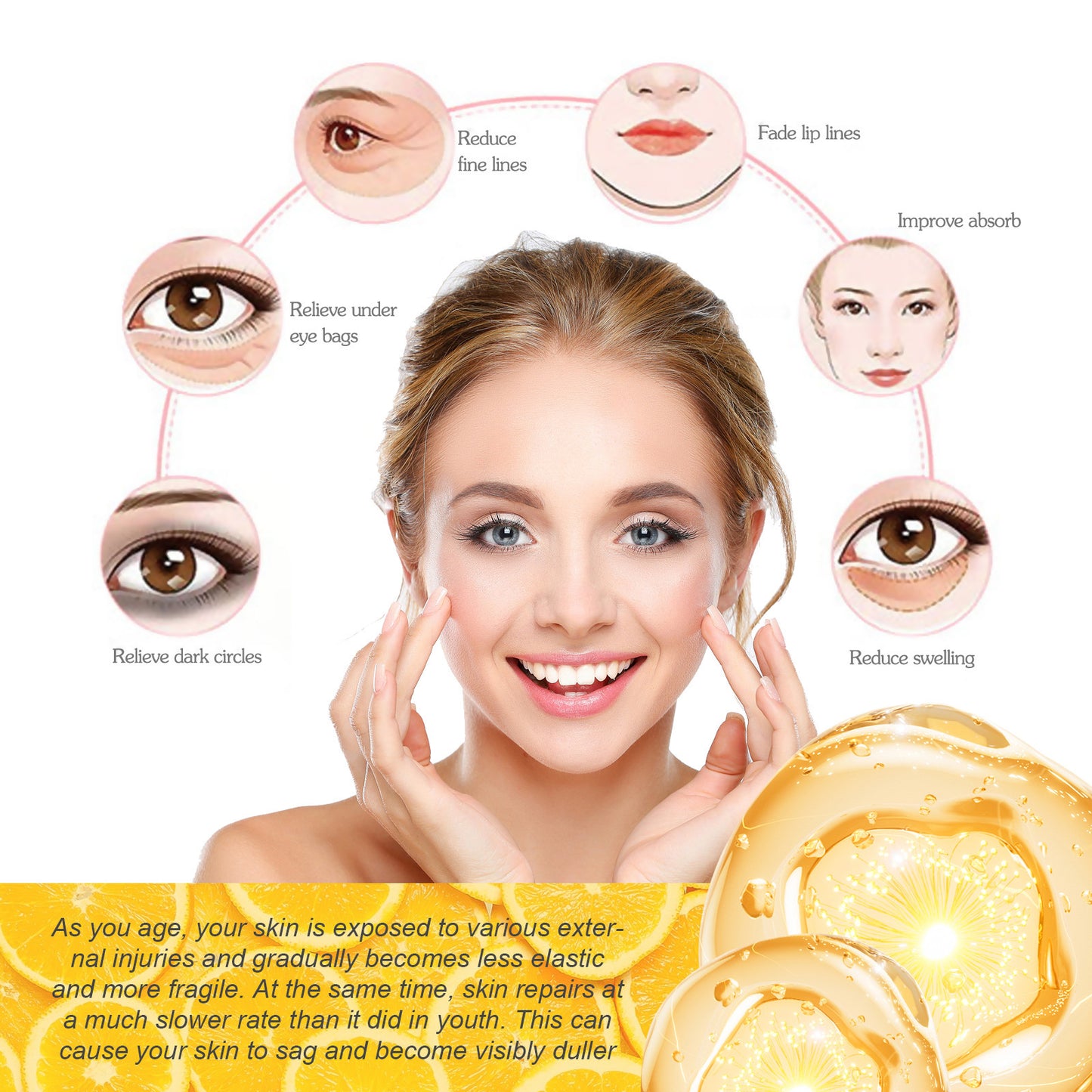 Brightening Firming Collagen Face Cream 50ml - Wrinkle Fading Skin Care