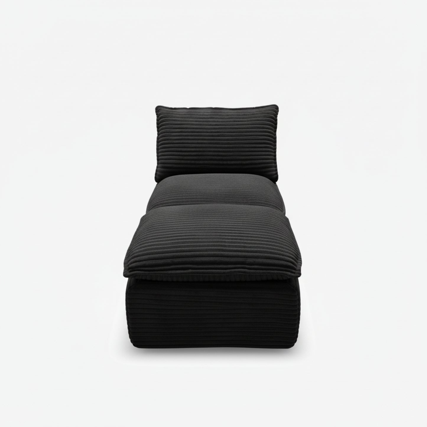 Dark Gray Modern Corduroy Cloud Sofa - Comfortable & Versatile