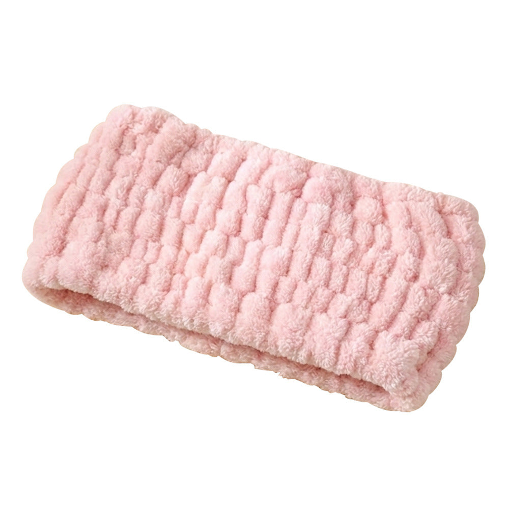 Non-Slip Stretchy Sports Headband for Fitness & Yoga - Coral Fleece