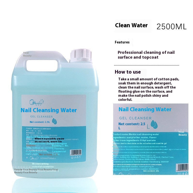 Nail Art Press Bottle Cleaning Solution for Nail Removal & Care - 1000ml