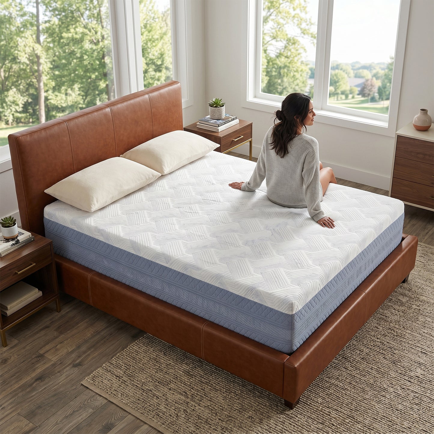 14-Inch Queen Memory Foam Mattress - Comfortable Sleeping Support