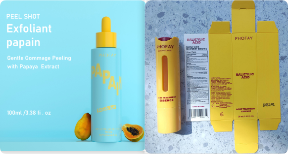Papaya Enzyme Peeling Solution - AHA BHA Exfoliating Face Treatment