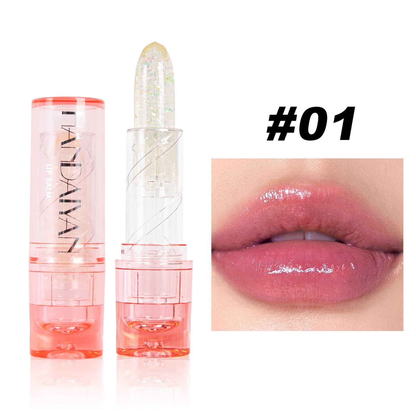 Color Changing Lipstick Lip Balm - Moisturizing & Long-Lasting Nourishing Lip Gloss