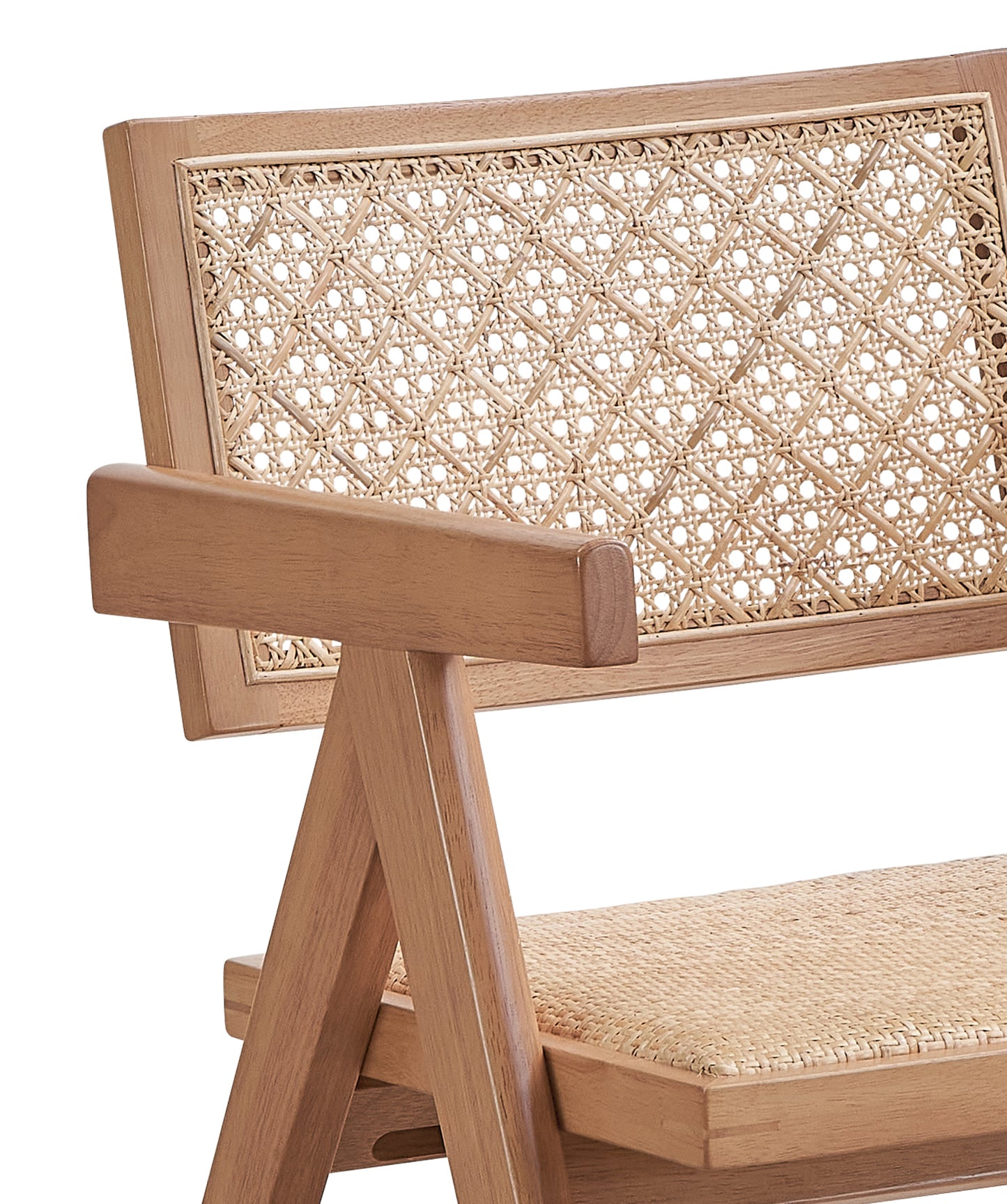 Velentina Rattan Arm Chair Set of 2 - Natural Finish