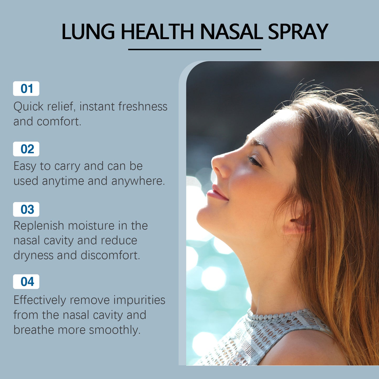 Nasal Cleansing Spray with Vitamin E & Sage Extract - 20ml