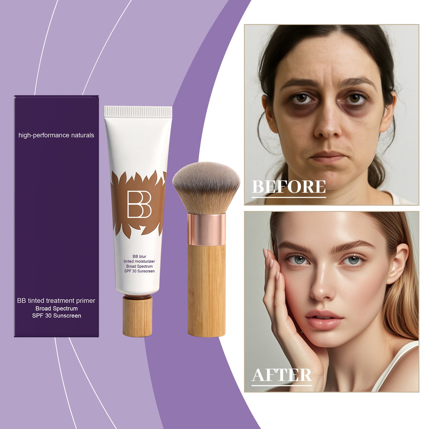 Waterproof Concealer BB Cream Makeup Set - 30ml