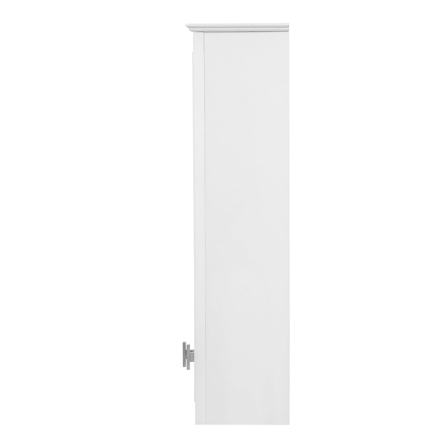 35-Inch Wall-Mounted Bathroom Cabinet with Mirror & 5 Shelves
