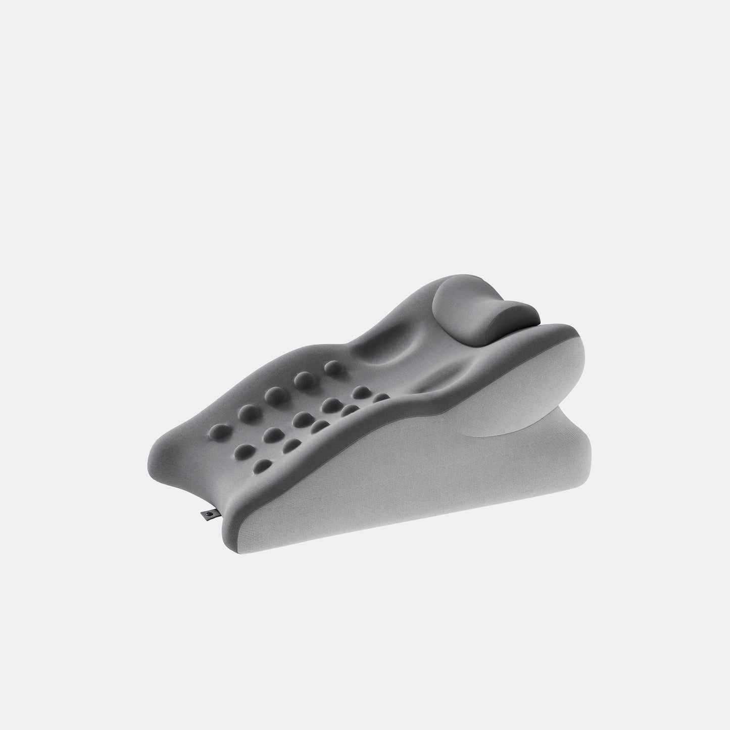 Ergonomic Memory Foam Support Pillow for Couples - Grey