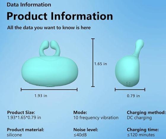 Remote Control Clitoral Stimulator - 10-Frequency Vibrator