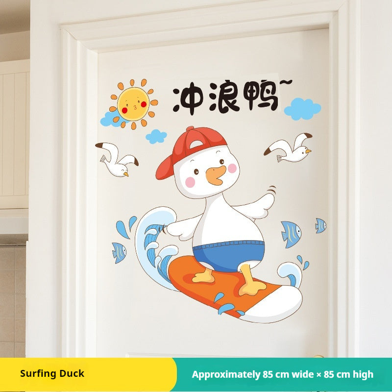 Children's Room Wall Sticker - Cartoon Anime Nursery Decor for Bedroom & Door