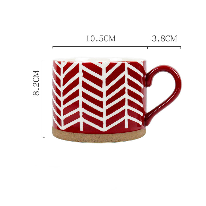 Creative Hand-Painted Ceramic Mug - Multiple Styles & Capacity