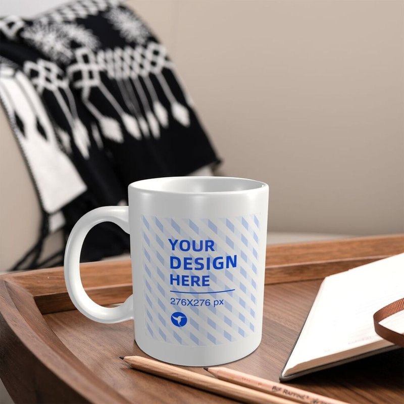 Eco-friendly Ceramic Comfort Handle Mug – White, One Size